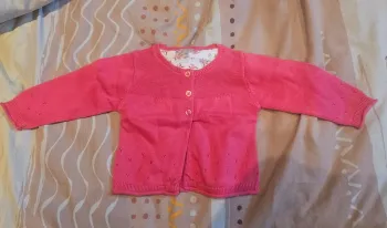 Gilet rose grain de blé