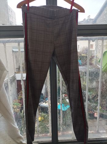 Pantalon élastomère Manoukian, types carreaux écossais