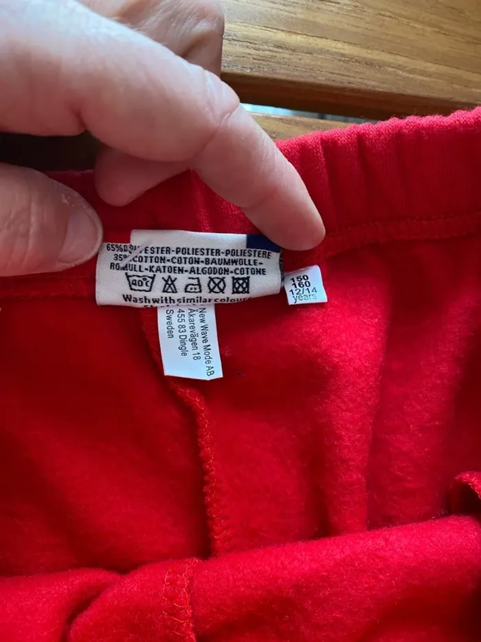 Pantalon jogging rouge enfant 12/14 - photo numéro 4