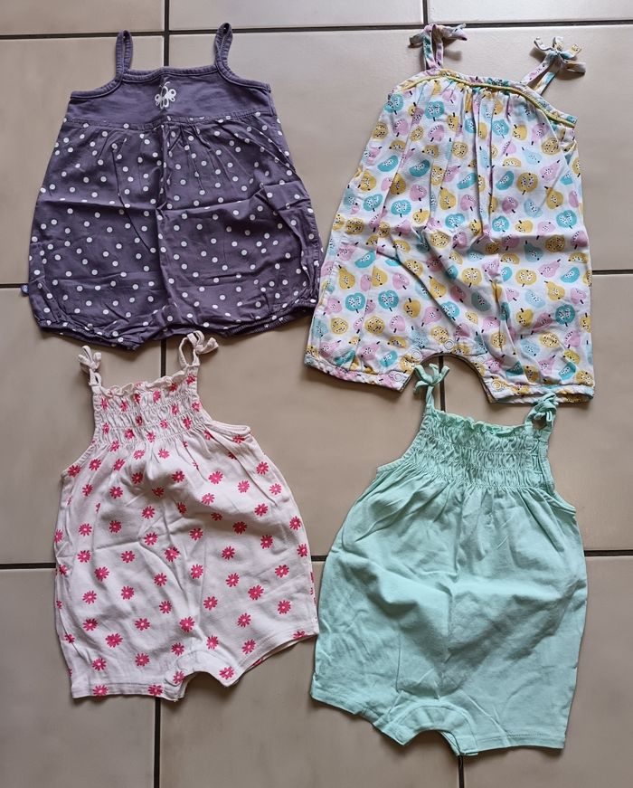 Lot vêtements été bébé fille 6 mois - photo numéro 3