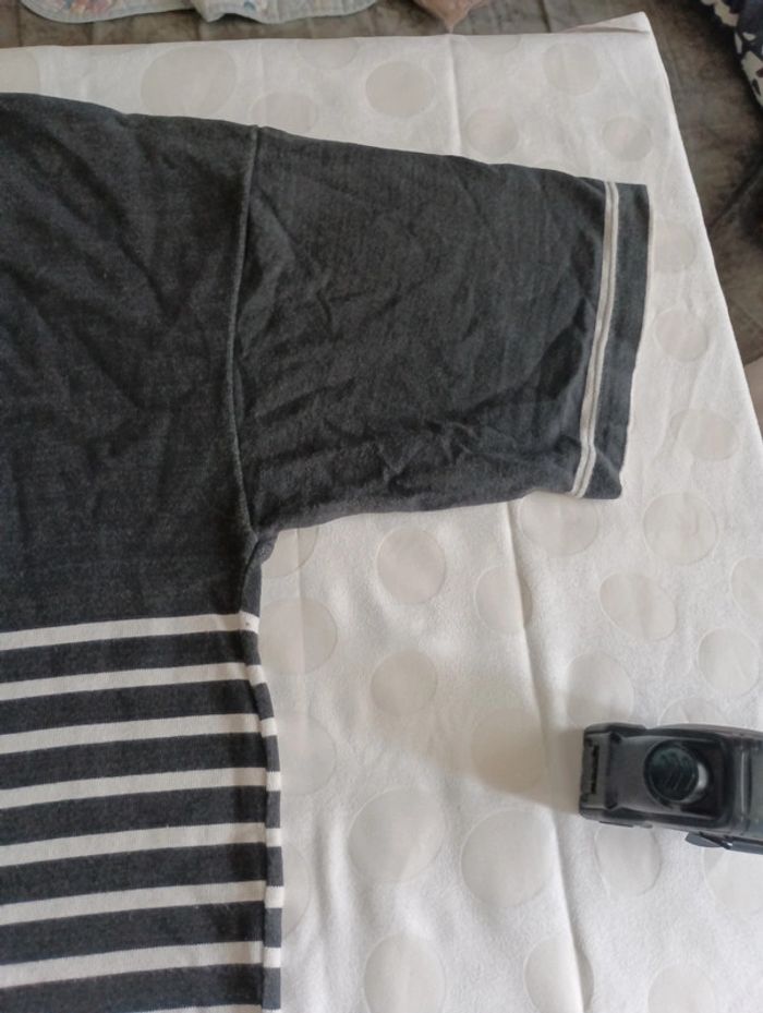 Tee shirt manches courtes marinière femme La Sweaterie Comptoir des cotons taille XL rétro vintage - photo numéro 4