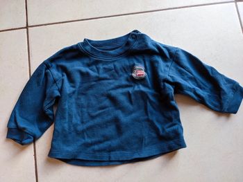 T-shirt manches longues épais garçon 12-18 mois bus Londres