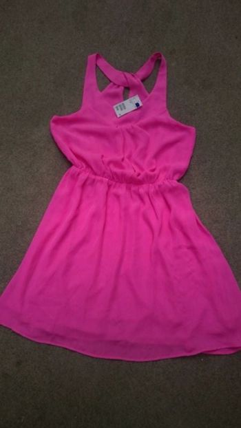 Robe rose fuchsia H&M