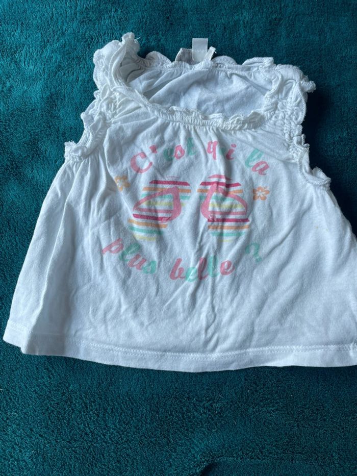 Lot 9 t-shirt bébé fille 3 mois - photo numéro 9