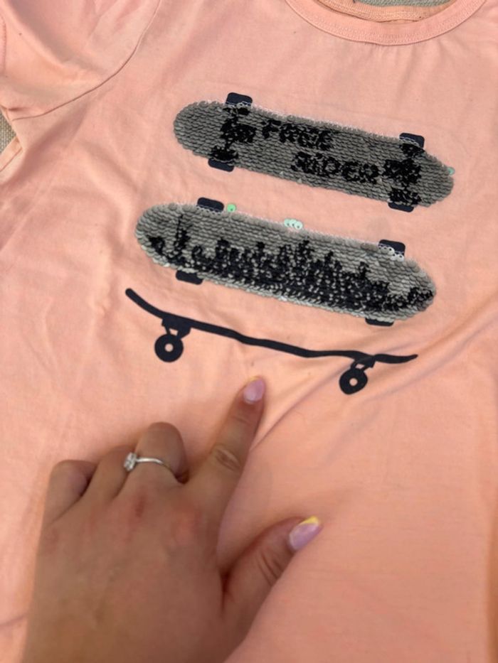 t shirt motif skate - photo numéro 5