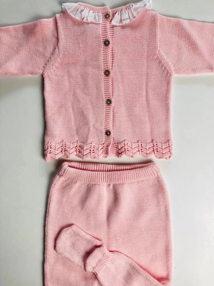 Ensemble fille 2 pièces 6 mois morisketa 100 % coton - photo numéro 4