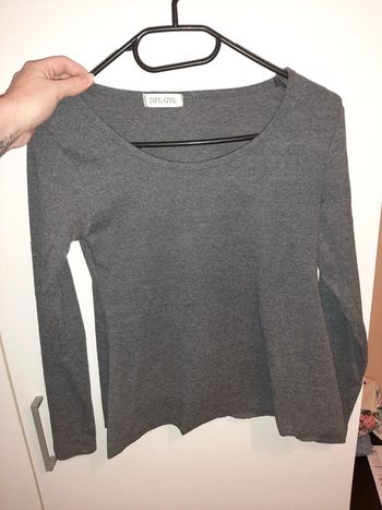 T-shirt manches longues gris