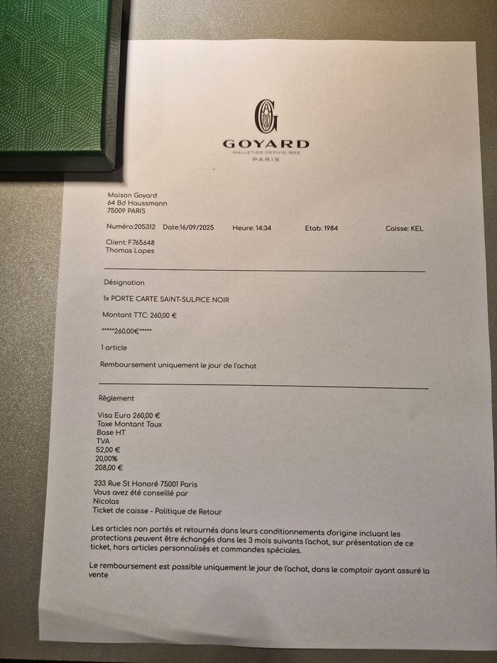 Porte carte goyard - photo numéro 10