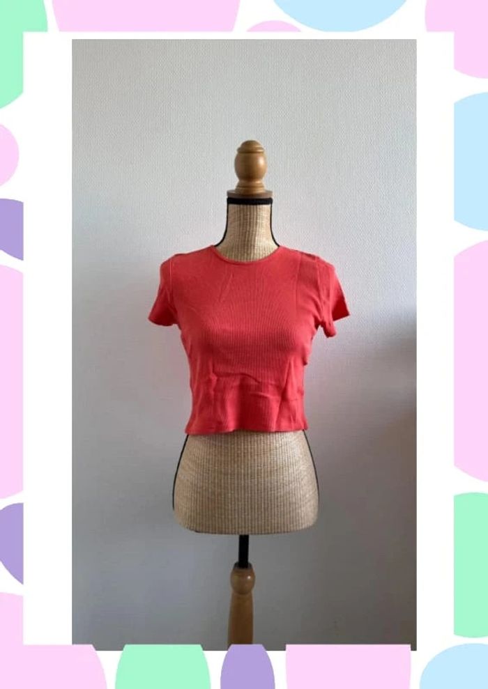 Crop top à manches courtes taille M