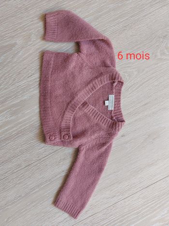 Gilet court couleur prune