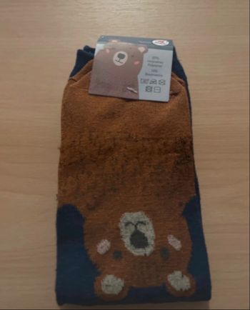 1 paire de chaussette ours 35/39