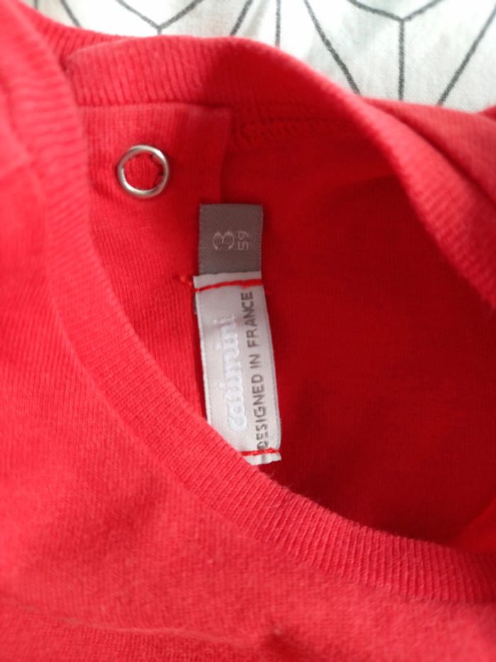 Ensemble 3 mois salopette T-shirt, Catimini - photo numéro 5