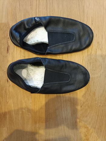 Chaussons de gym cuir