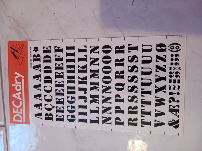 Pochette feuille transfert n° 31 decadry