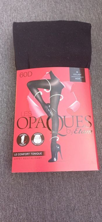 Collant les opaques by etam. Noir 60d. Taille medium