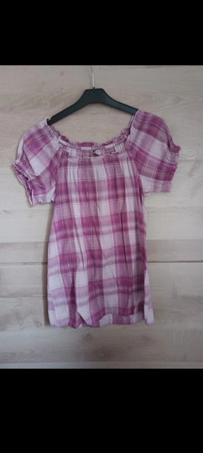 Chemisier femme taille 38 violet lilas - photo numéro 2