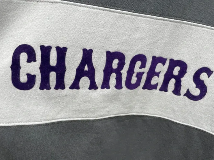 NFL Los Angeles Chargers crewneck sweater grey green white Mens S - photo numéro 2