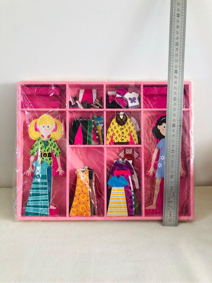 Melissa et doug jouet puzzle bois habiller styliste poupée - photo numéro 5