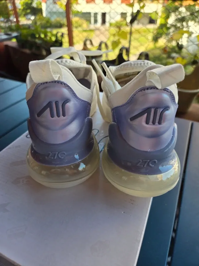 Nike air max 270 femme blanc lila taille 37,5 neuves - photo numéro 7