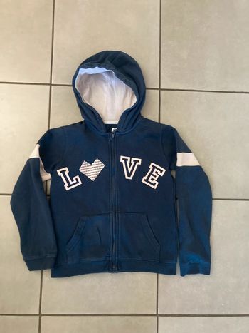 Sweat zippé vertbaudet 10 ans