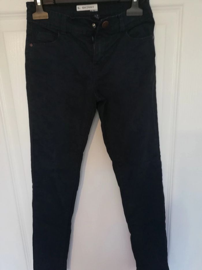 Pantalon bleu marine skinny 9 ans - photo numéro 3