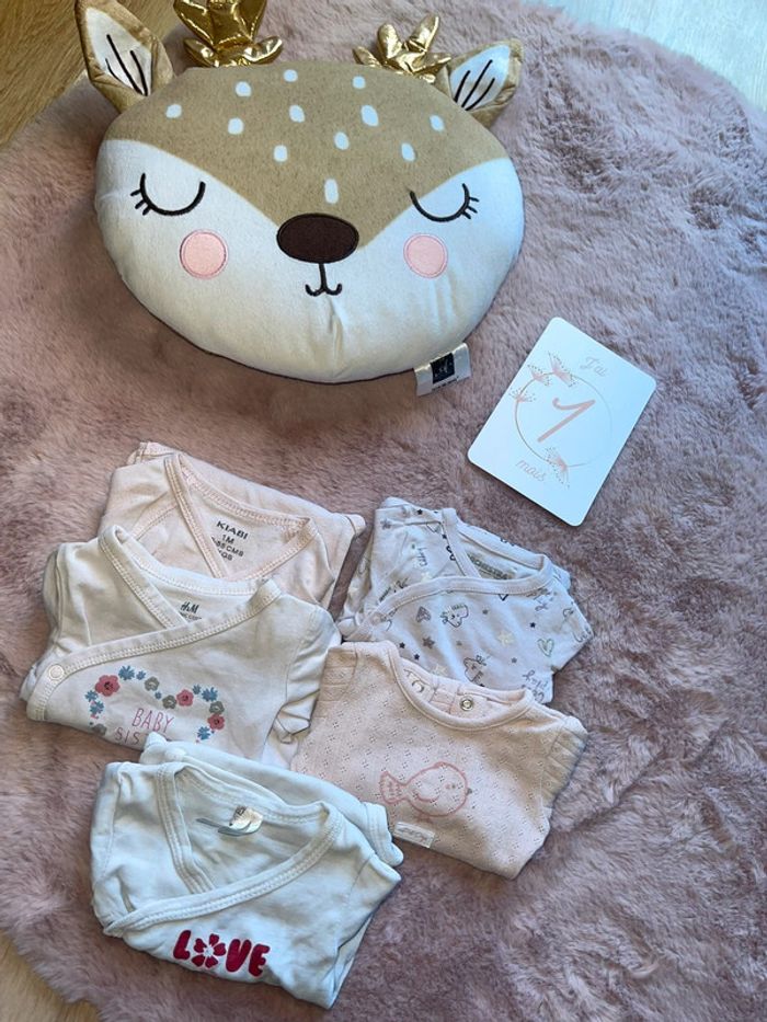 Lot de 5 body ML 1 mois