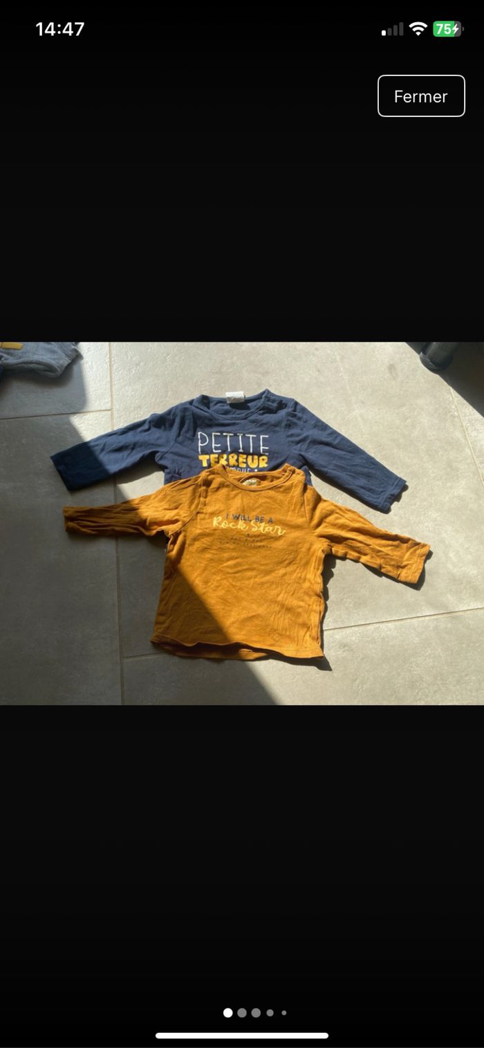 T-shirt manches longue 9 mois