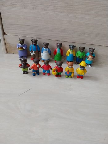 Lot figurine petit ours brun 