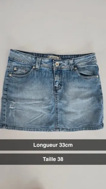 Jupe en jean courte