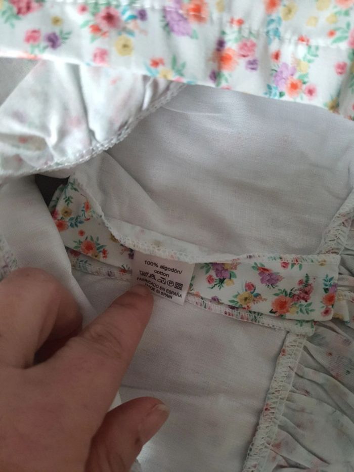 Robe en coton motif fleuri style Liberty Lola Palacios taille 2 ans neuf avec - photo numéro 4