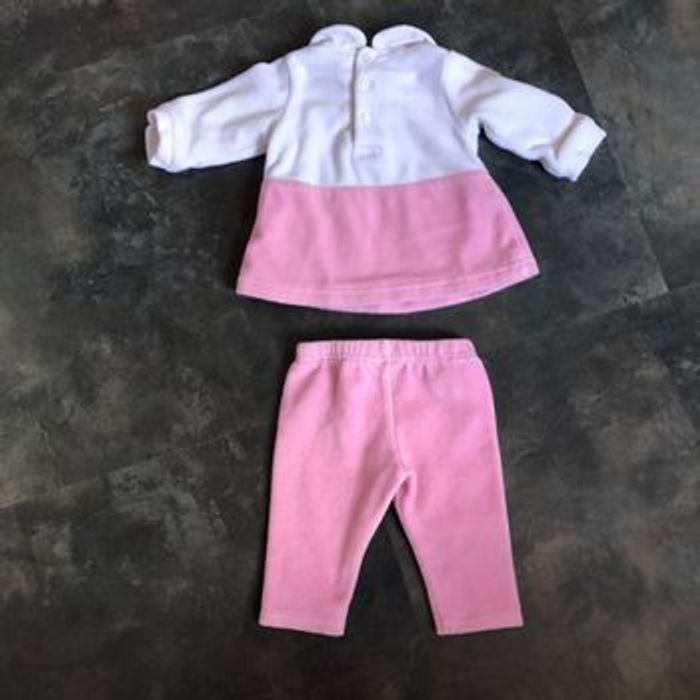 Ensemble velours couronne argenté sequins 3 mois - photo numéro 8