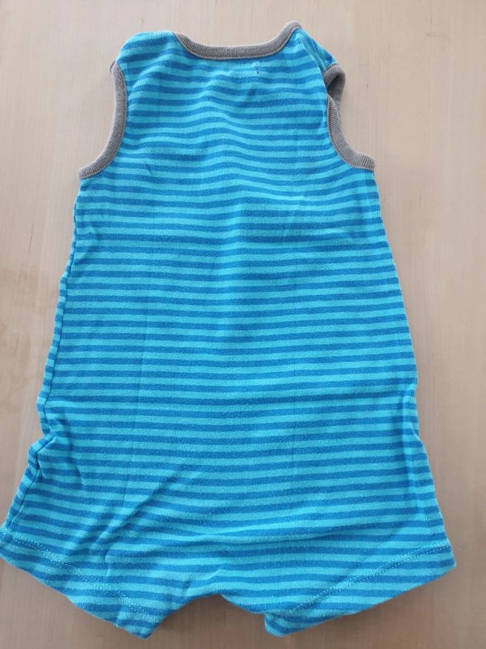 Barboteuse 12 mois crocodile bleue - photo numéro 2