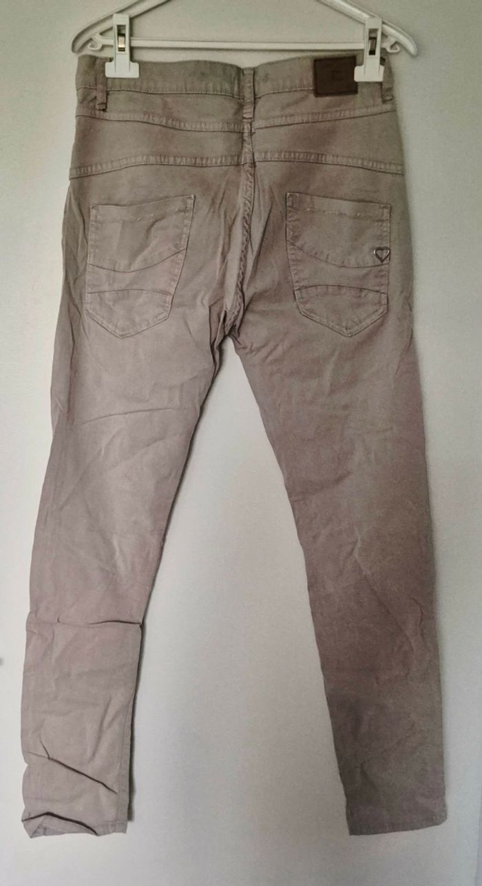 Pantalon Please beige taupe – Coupe Slim – Taille M - photo numéro 5