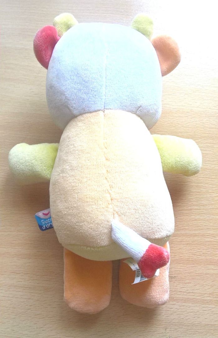 Doudou Vache peluche neuve Sucre D'Orge - photo numéro 3