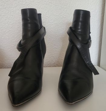 Bottines cuir noir