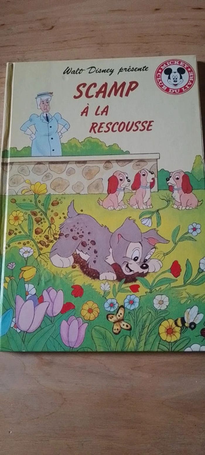 Scamp à la rescousse Disney Vintage 1983