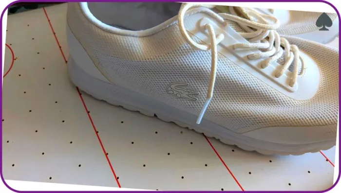 Tennis Basket blanche femme Lacoste 39 - photo numéro 3