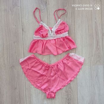 Ensemble corail fuchsia t34