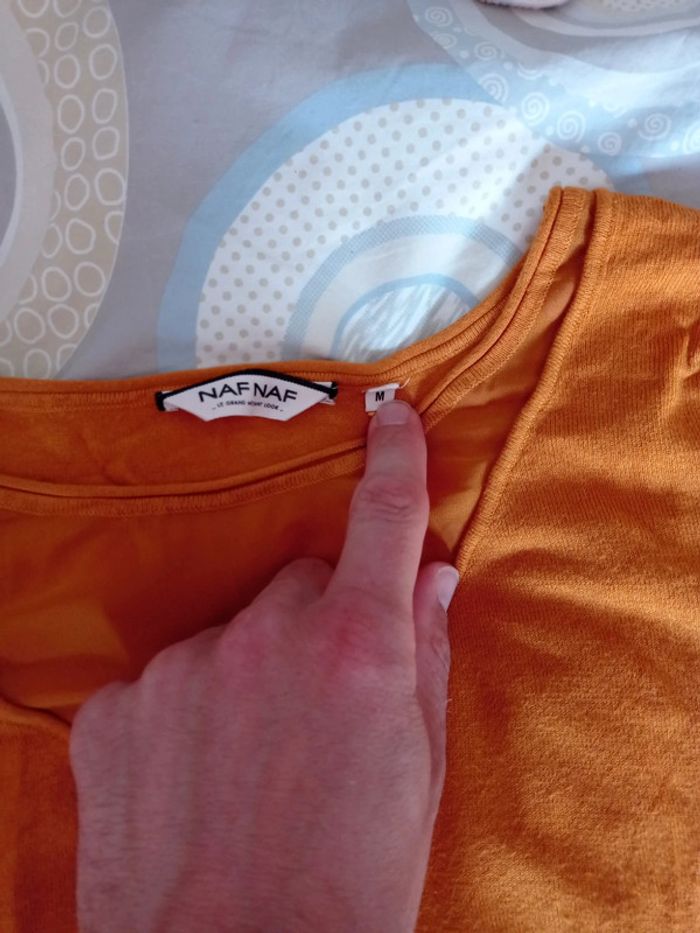 Pull jaune manche courte - photo numéro 2