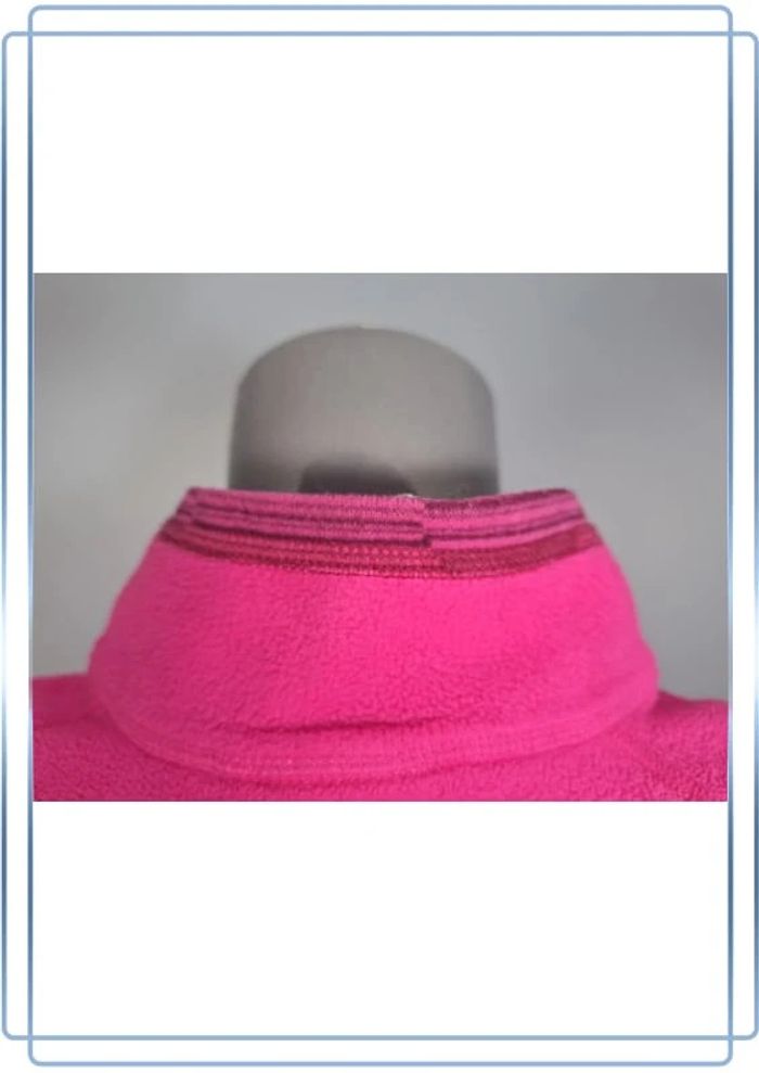 Polaire quart de zip the north face légère  femme / fuchsia taille M brodé 258 - photo numéro 9
