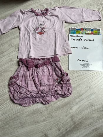 Ensemble fille 24 mois