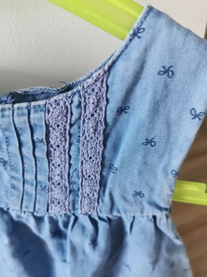 Robe bleue effet robe boule 24 mois - photo numéro 4