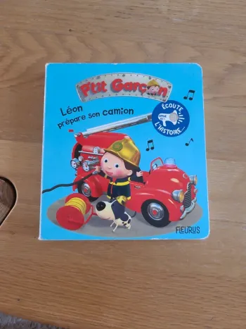 Histoire à écouter Léon et son camion de pompiers