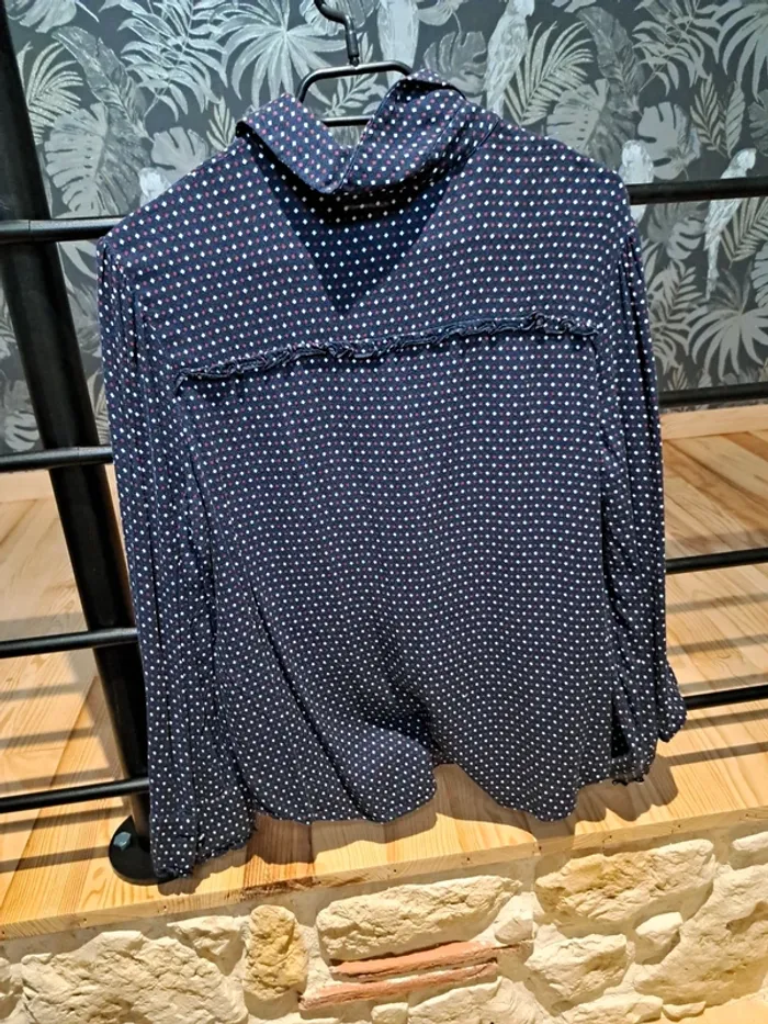 Chemise marine a motifs taille S - photo numéro 7