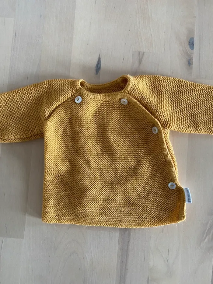 Lot 3 gilets - taille 1 mois - photo numéro 5