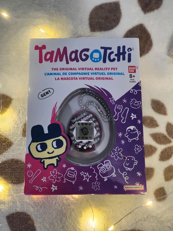 Tamagotchi Bandai Gen 1 violet écriture japonaise