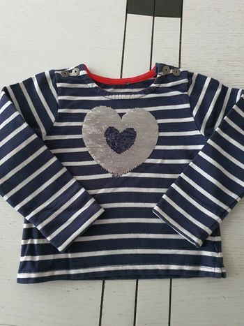 Marinière sequin reversible 3 ans