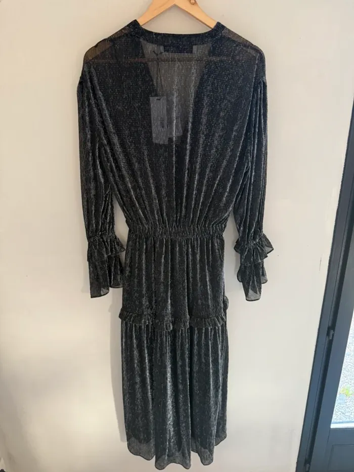 Robe IRO argentée - photo numéro 2