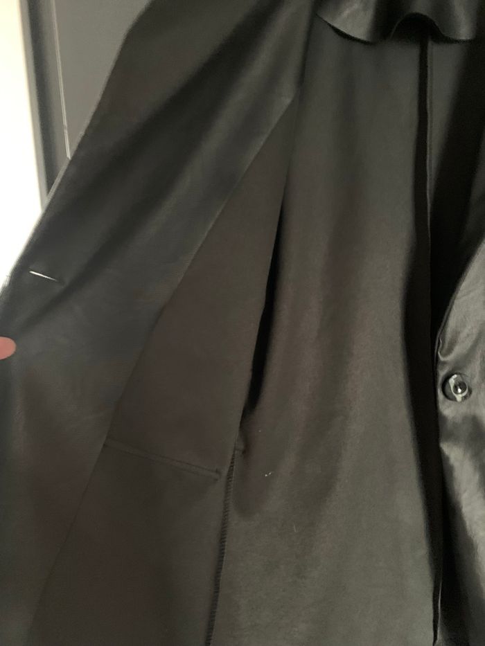 Blazer simili noir taille L - photo numéro 6