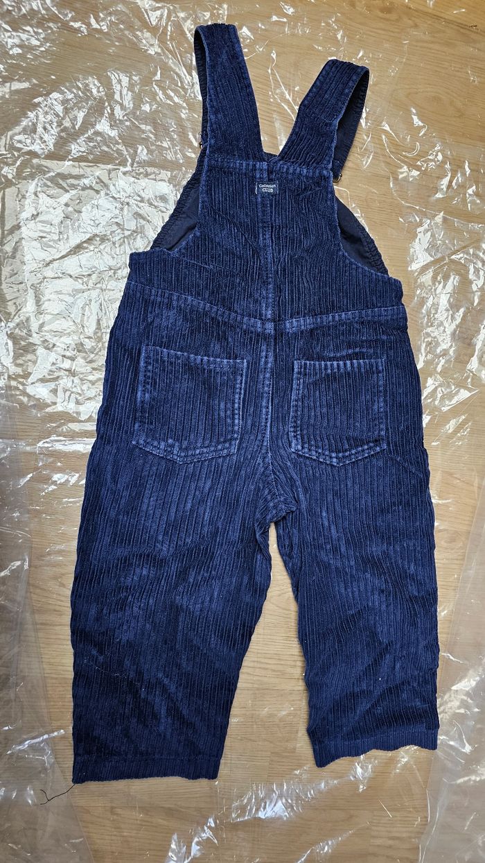 Salopette velours bleue marine 3 ans Coudé Mail - photo numéro 2